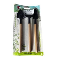 Set de herramientas mango madera 3pcs