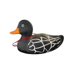 Pato negro con cuerda roja CERÁMICA